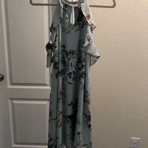 Mint Green Flower Covered Dress